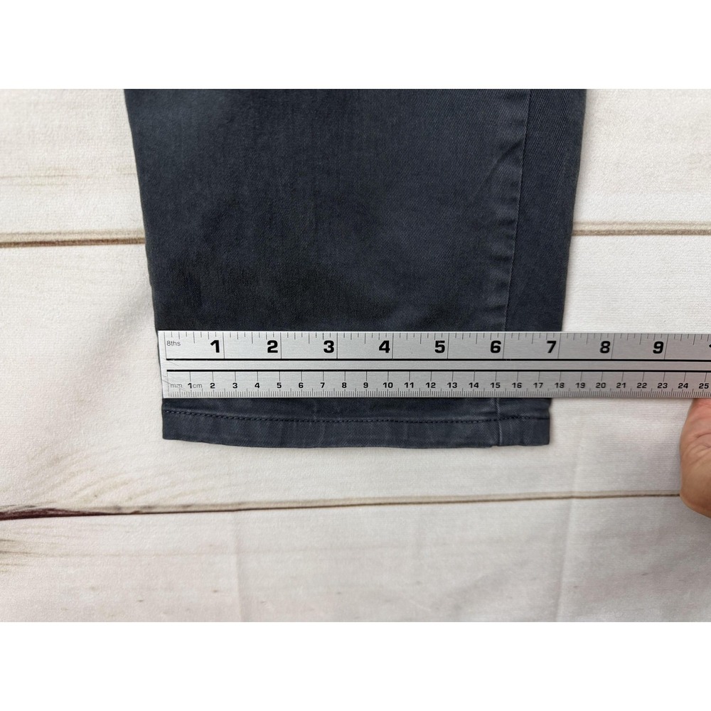 Flint And Tinder Pants Mens 30x30 Gray Chino Straight Fit Casual 5 Pocket - Picture 8 of 10